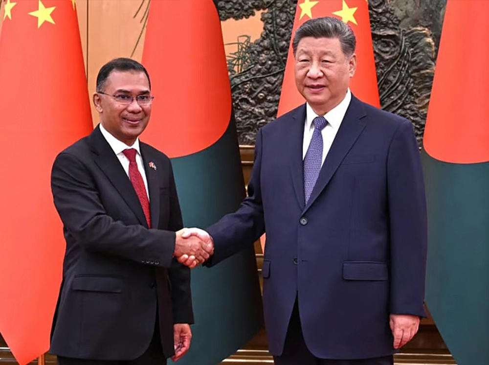 শি জিনপিংয়ের সাথে তারেক রহমানের একান্ত বৈঠক