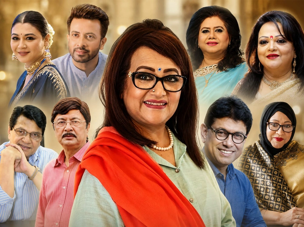 ববিতাকে ঘিরে রুনা লায়লা-শাকিব খানসহ ১২ তারকার মিলনমেলা