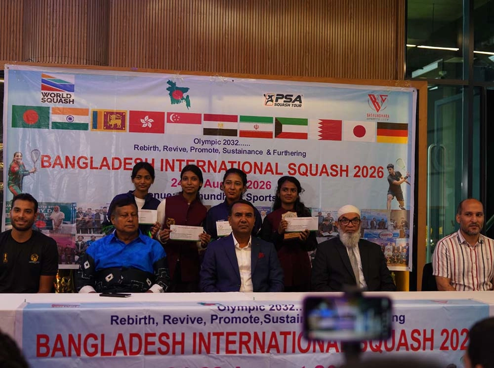 বাংলাদেশ আন্তর্জাতিক স্কোয়াশ ২০২৬ এর জমকালো সমাপনী