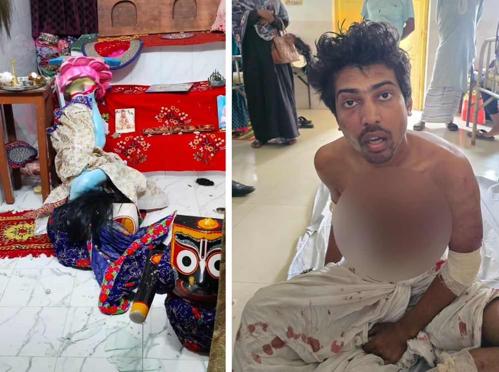 ইস্কন মন্দিরে প্রতিমা ভাংচুরের সময় হাতেনাতে সনাতনী শিক্ষার্থী আটক