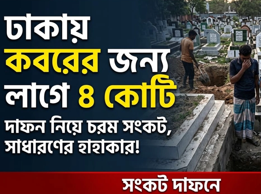 ঢাকায় শেষ ঠিকানারও সংকট, কবরের দাম সাড়ে ৪ কোটি