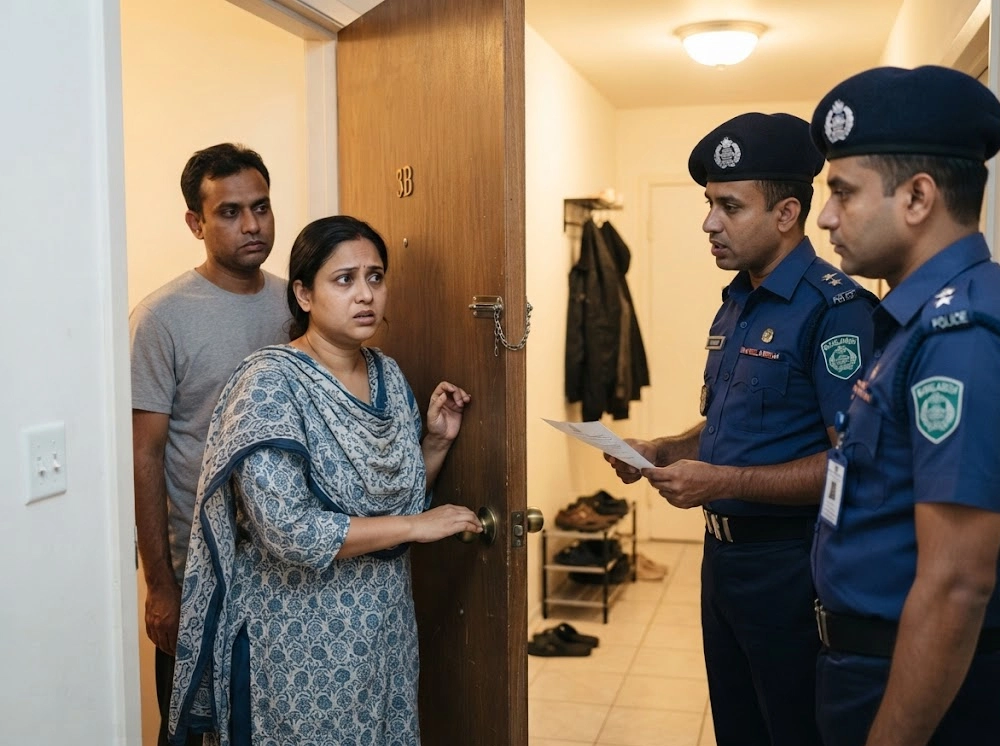 পুলিশ বাসায় তল্লাশি করতে এলে দরজা খোলার আগে যা করবেন
