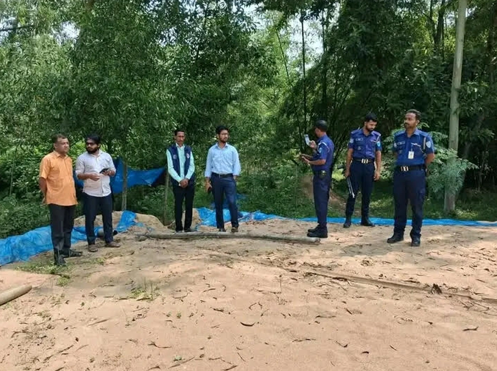 শ্রীমঙ্গলে অবৈধভাবে উত্তোলিত ১০ হাজার ঘনফুট বালু জব্দ
