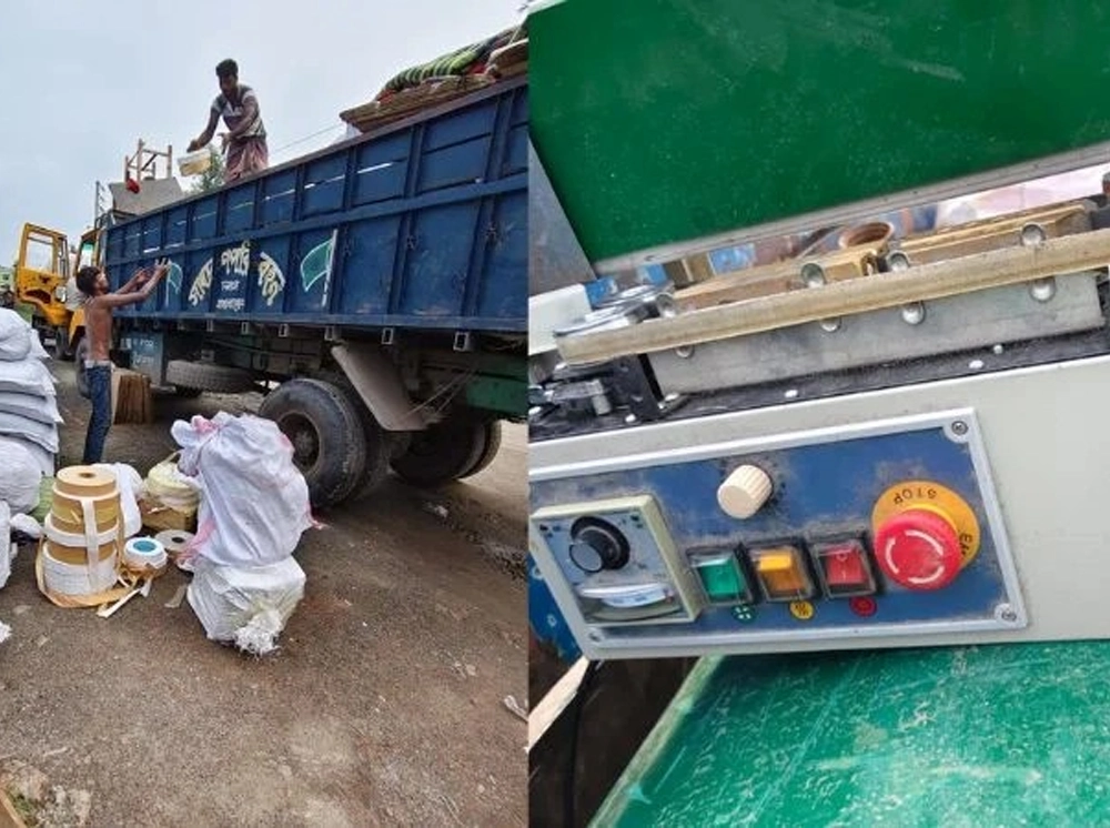 ট্রাক নয়, যেন সিগারেটের পূর্ণাঙ্গ কারখানা