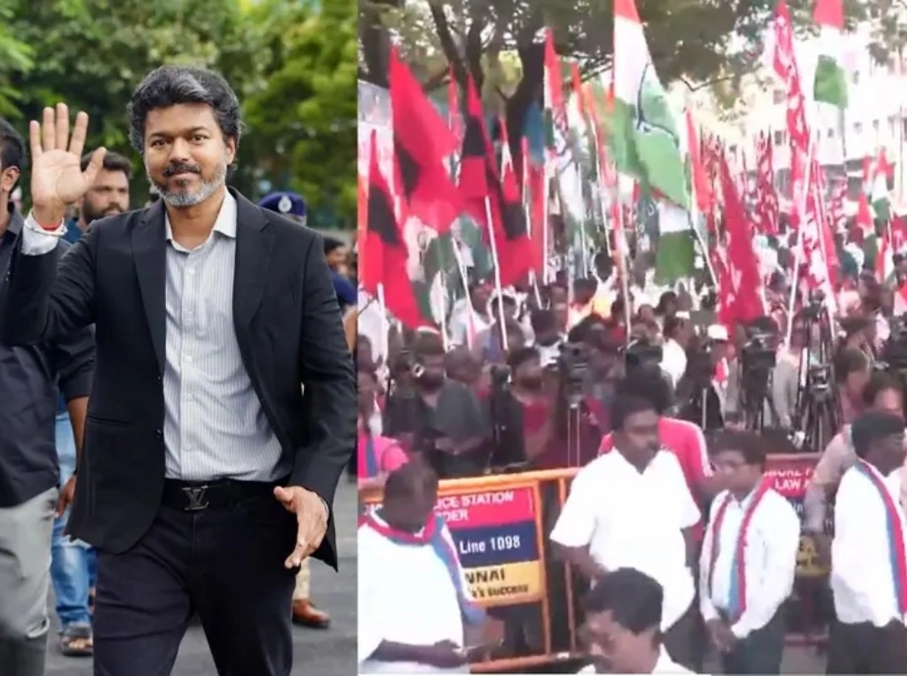 এবার বিক্ষোভে যোগ দিল থালাপাতি বিজয়ের দল
