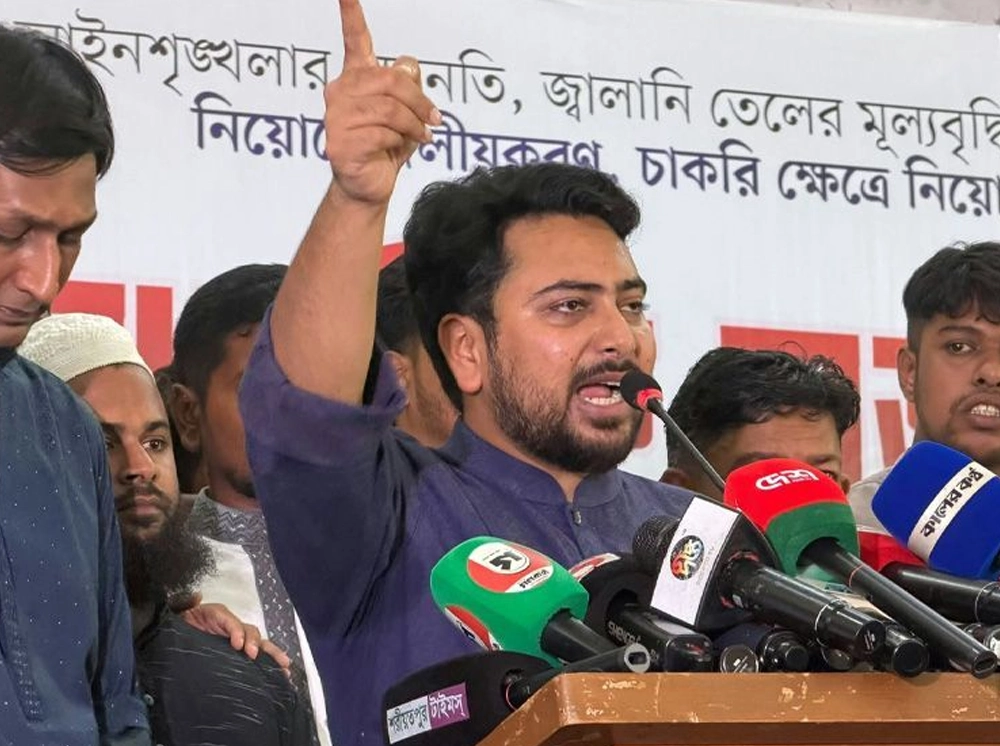 বিএনপি গণঅভ্যুত্থান পরিপন্থি সরকার: নাহিদ ইসলাম