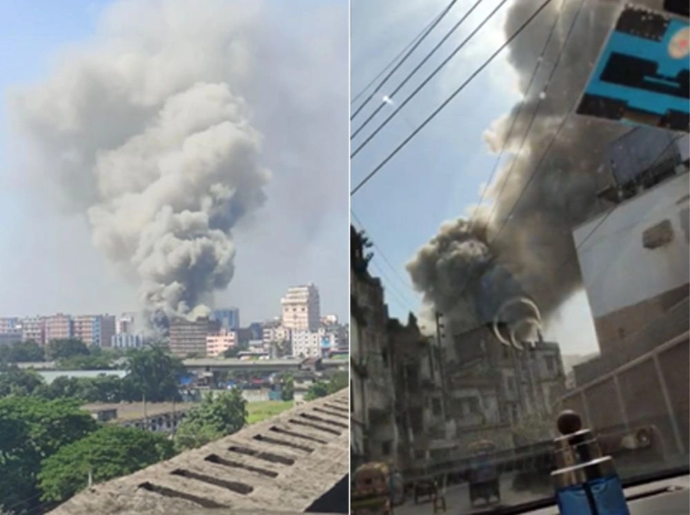 টঙ্গীতে ওষুধ কারখানার আগুন নিয়ন্ত্রণে যোগ দিয়েছে সেনাবাহিনী