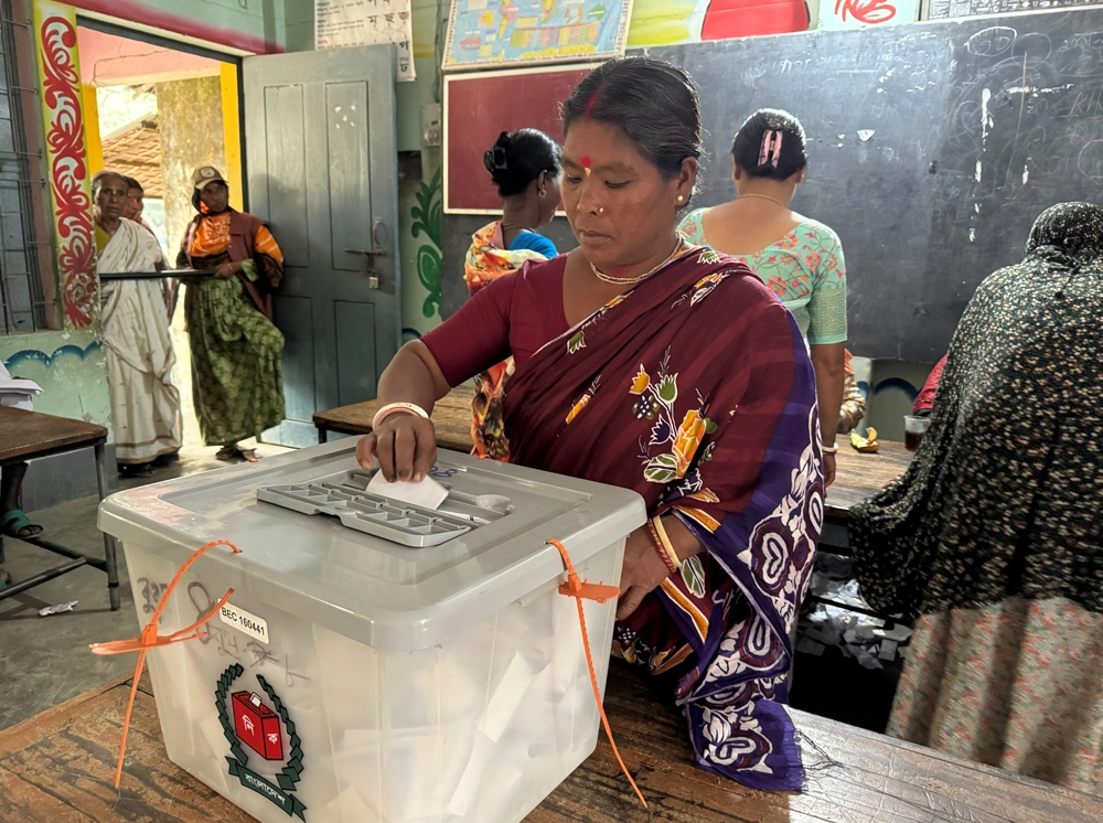 প্রথম চার ঘণ্টায় ভোট পড়েছে ৩৬ শতাংশ
