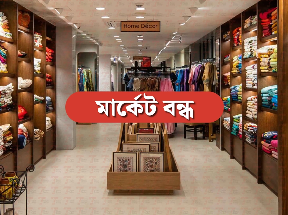 সোমবার রাজধানীর যেসব এলাকার মার্কেট বন্ধ