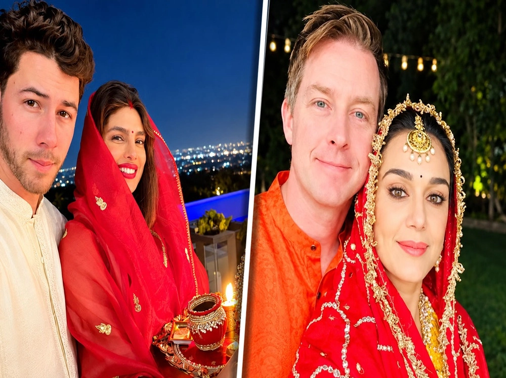 মার্কিন মুলুকে করওয়া চৌথের উপোস ভাঙতে গিয়ে নাজেহাল প্রীতি-প্রিয়াঙ্কা