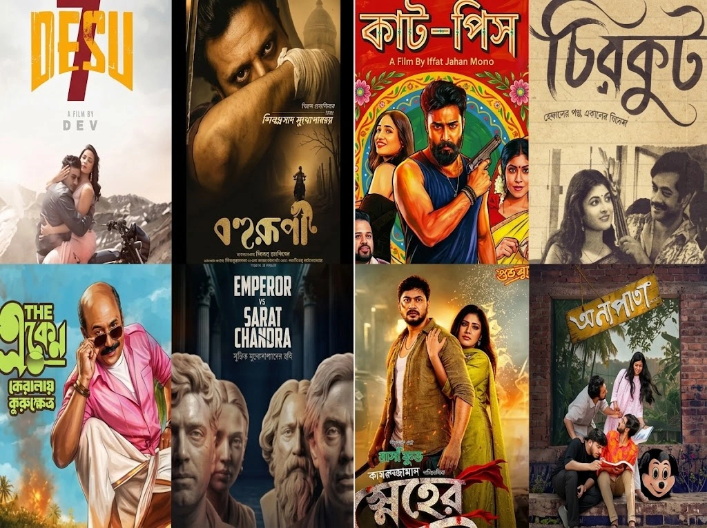 দুই বাংলায় দুর্গাপূজার আট সিনেমা