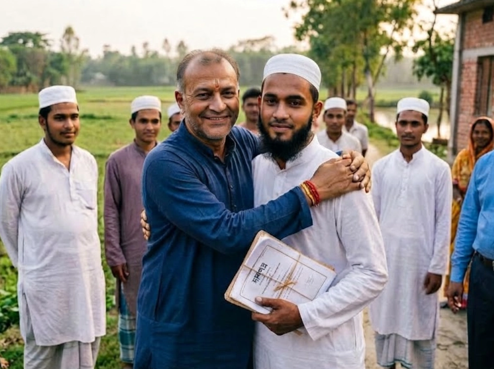ভেরিফিকেশনে বাদ পড়ার শঙ্কা, মুসলিম যুবককে জমি দিলেন হিন্দু প্রতিবেশী