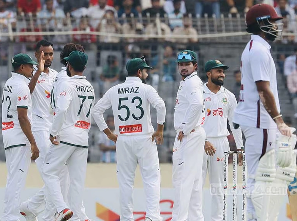 ২৪৫ রানে অলআউট ওয়েস্ট ইন্ডিজ, লিড বাংলাদেশের