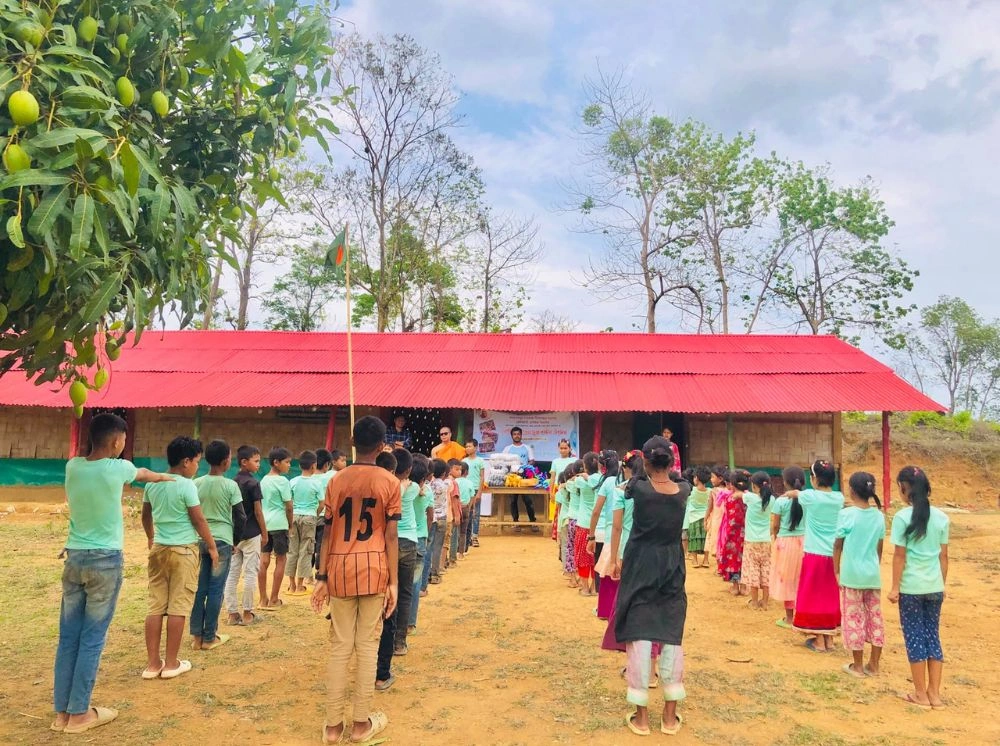 দীর্ঘ অপেক্ষার পর পাঠদানের অনুমতি পেল পাহাড়ের শুভধনপাড়া স্কুল