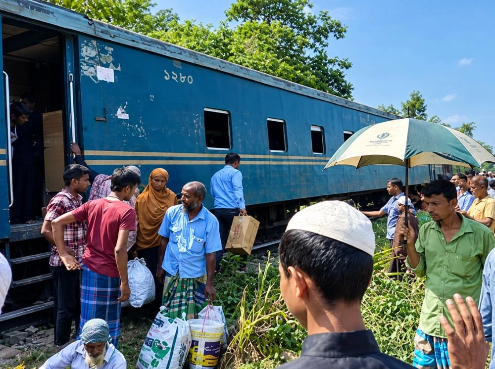 চট্টগ্রাম থেকে ঢাকামুখী ট্রেন চলাচল বন্ধ