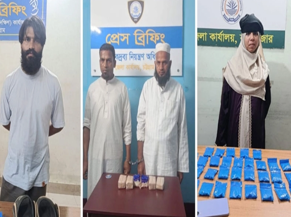চট্টগ্রাম-কক্সবাজারে পৃথক অভিযানে ২১ হাজার ইয়াবাসহ গ্রেফতার ৫