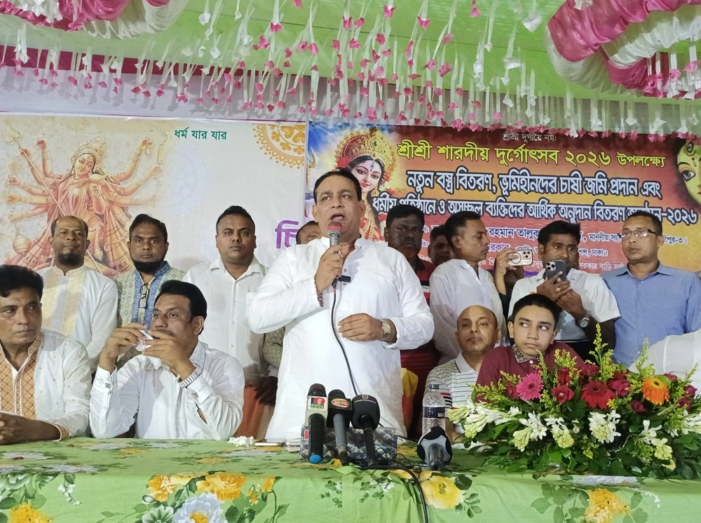 হিন্দু সম্প্রদায় আগের যেকোনো সময়ের চেয়ে শান্তিতে আছে: এমপি খোকন