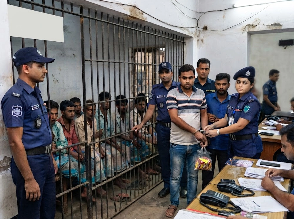 থানায় ৮ চোরের সাথে দেখা করতে গিয়ে গ্রেফতার আরও ২ চোর