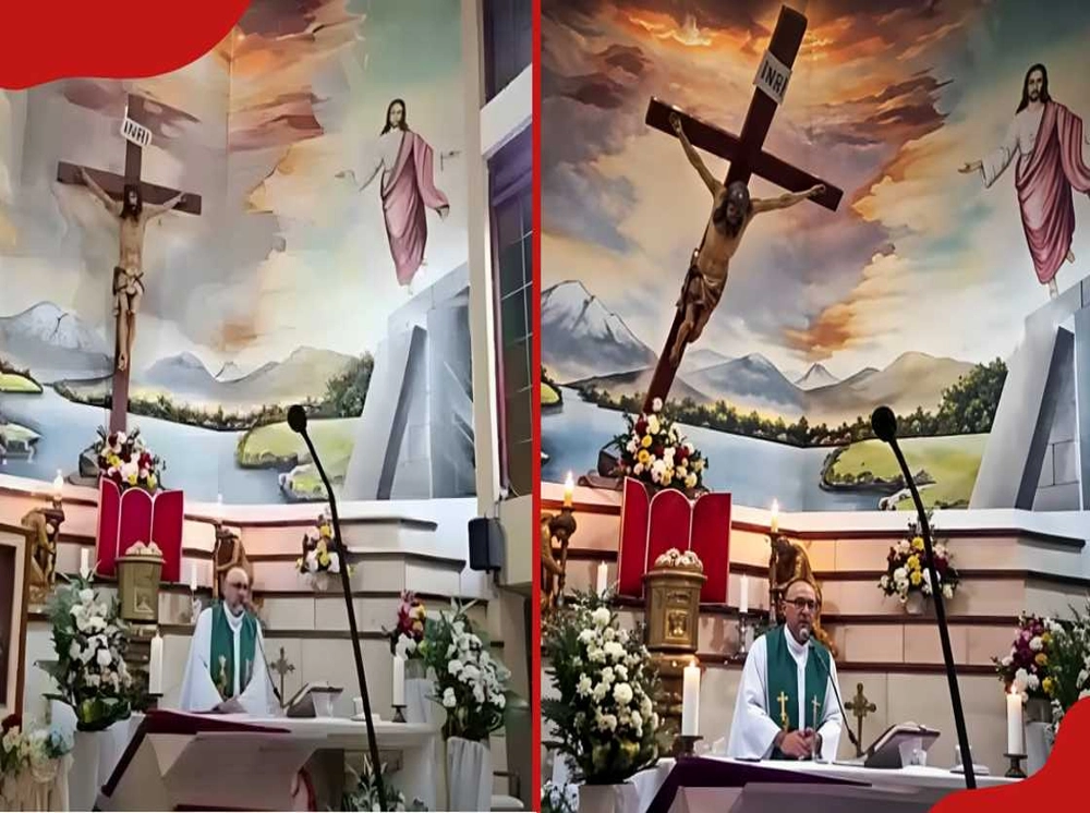 প্রার্থনার সময় যিশুর ক্রুশ পড়ে প্রাণ গেল পাদ্রির