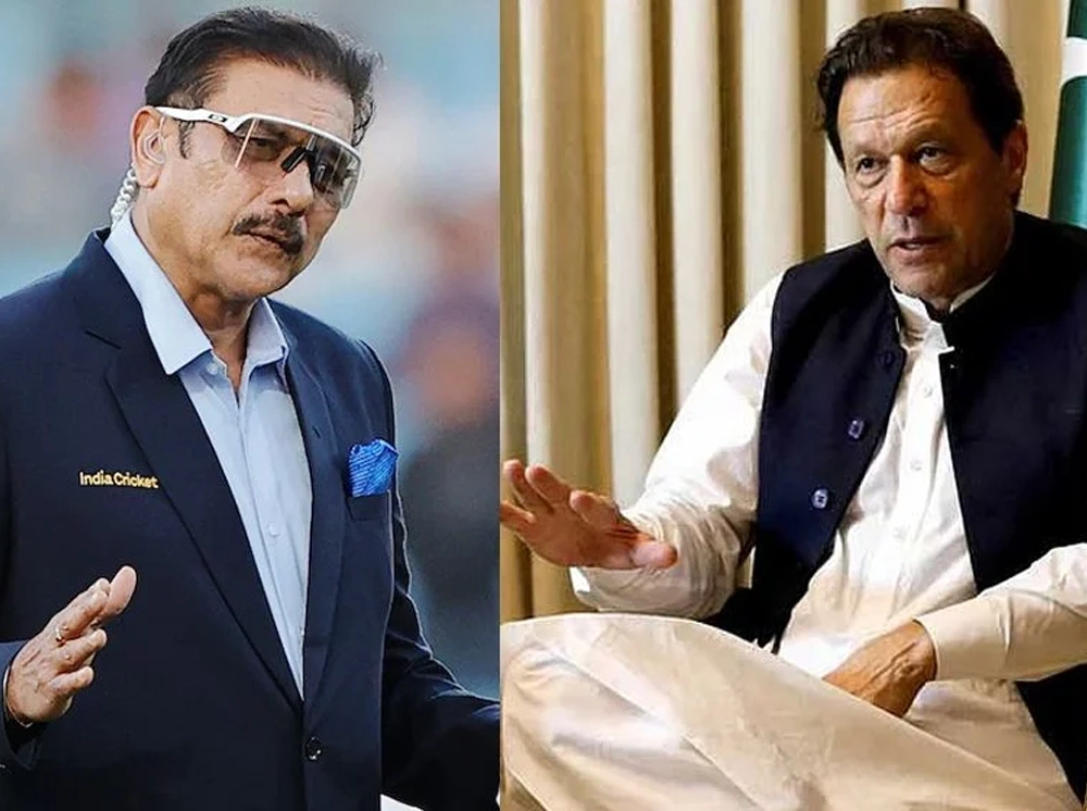 ভারত-পাকিস্তান দূরত্ব ভুলে ইমরান খানের পাশে রবি শাস্ত্রী